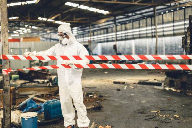 Professional Odor Removal technician working in Raymond, WA
